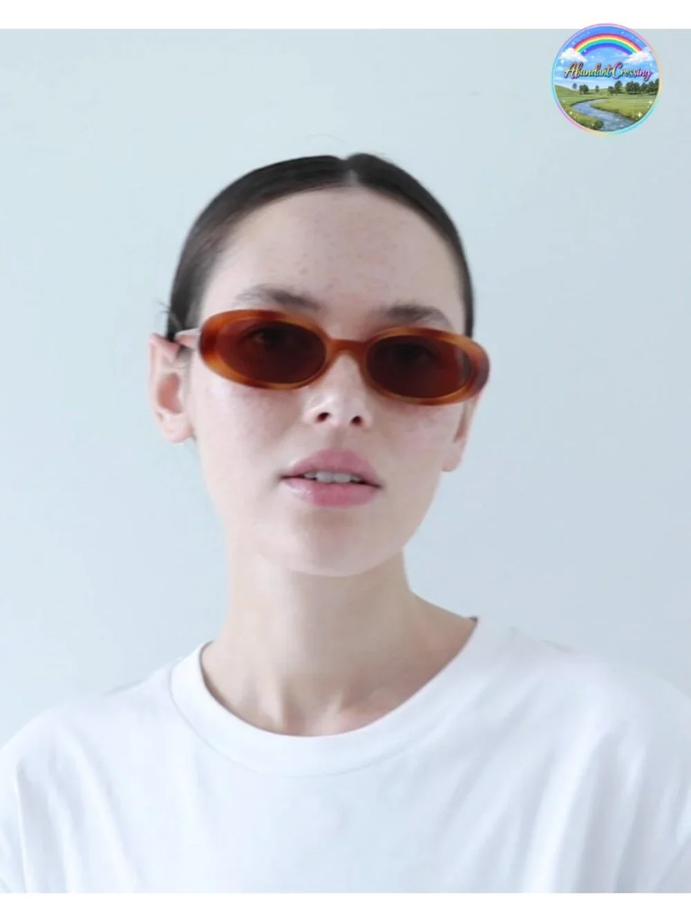 Retro 90s Oval Sunglasses for Women Men